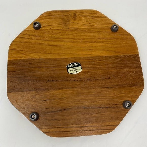 Vintage Dolphin Authentic Teak Wood Serving Platter - Picture 2 of 7